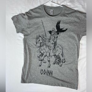 Odinn air force green iceland graphic tee shirt